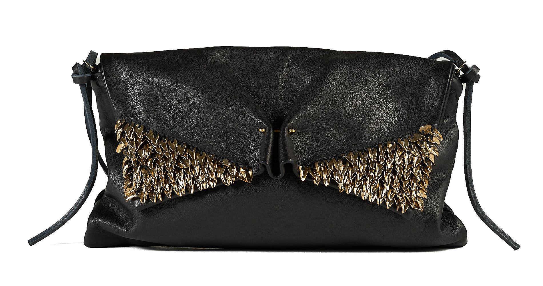 daniele basta leather and silver bags - FRONT